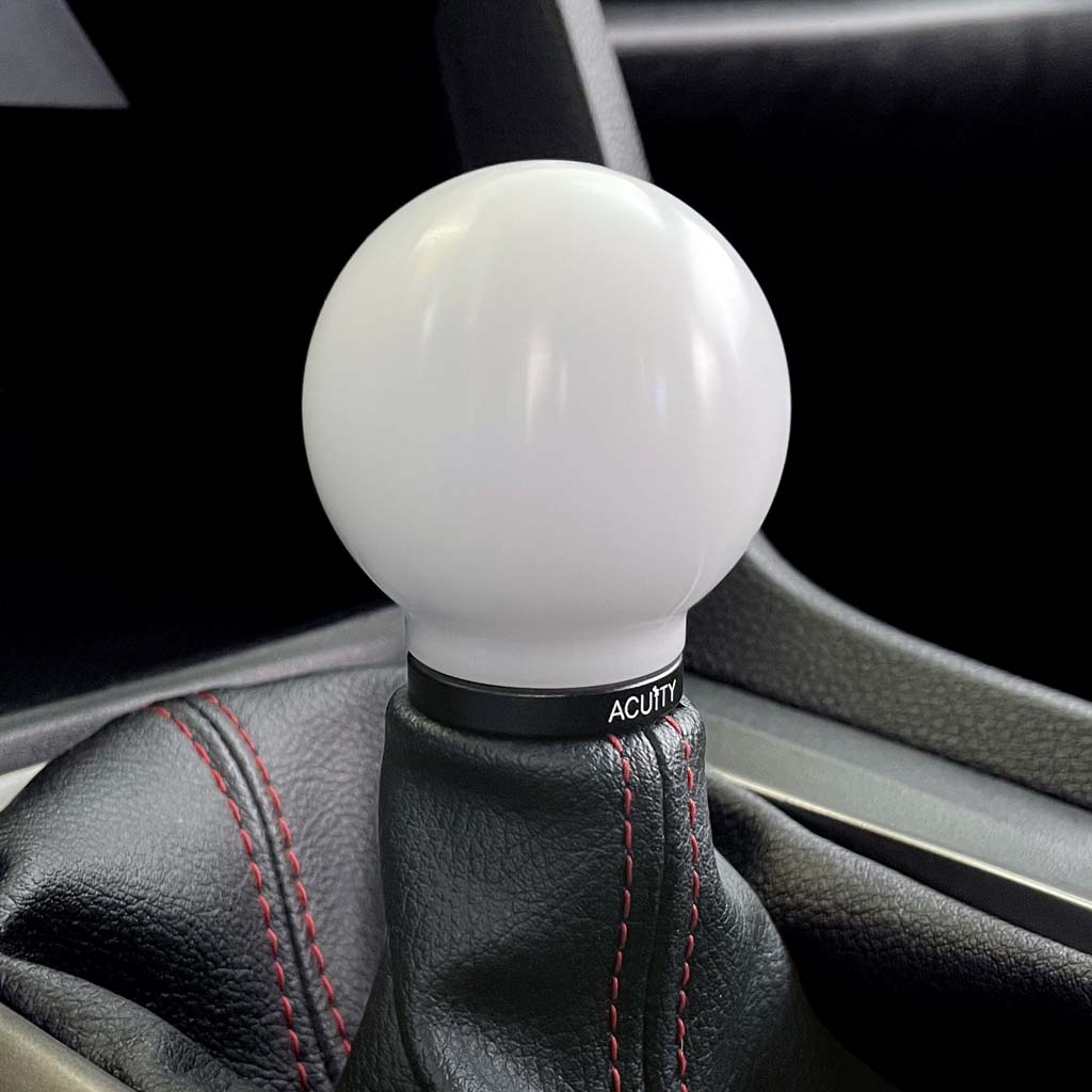 ACUiTY POCO Insulated Low-Profile Shift Knob in White (M10X1.5)