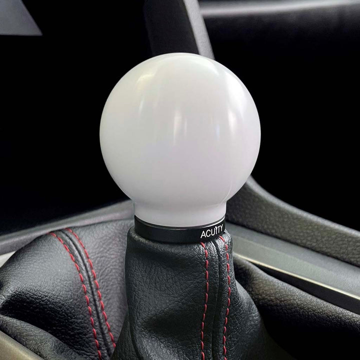 ACUiTY POCO Insulated Low-Profile Shift Knob in White (M10X1.5)