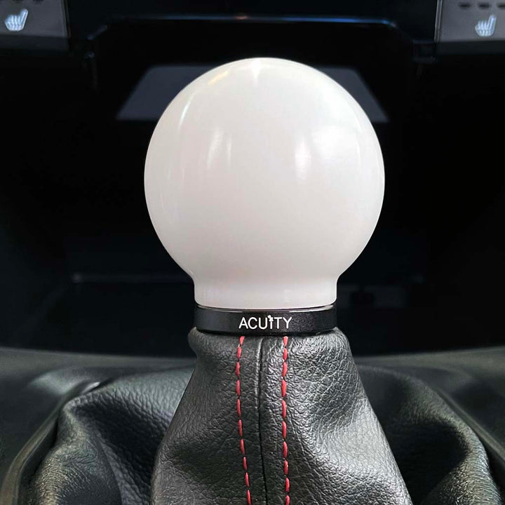 ACUiTY POCO Insulated Low-Profile Shift Knob in White (M10X1.5)