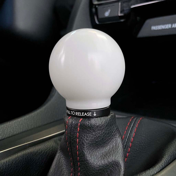 ACUiTY POCO Insulated Low-Profile Shift Knob in White (M10X1.5)