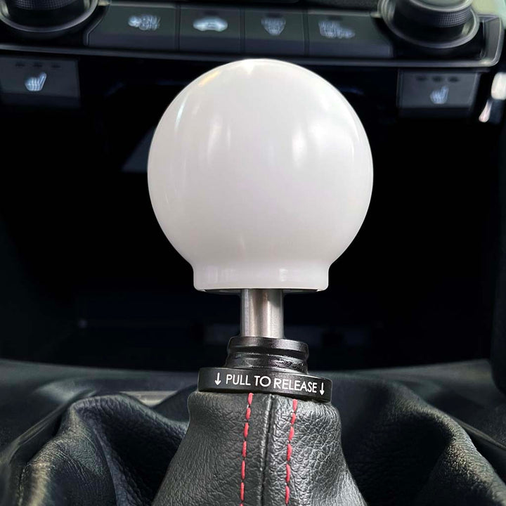 ACUiTY POCO Insulated Low-Profile Shift Knob in White (M10X1.5)