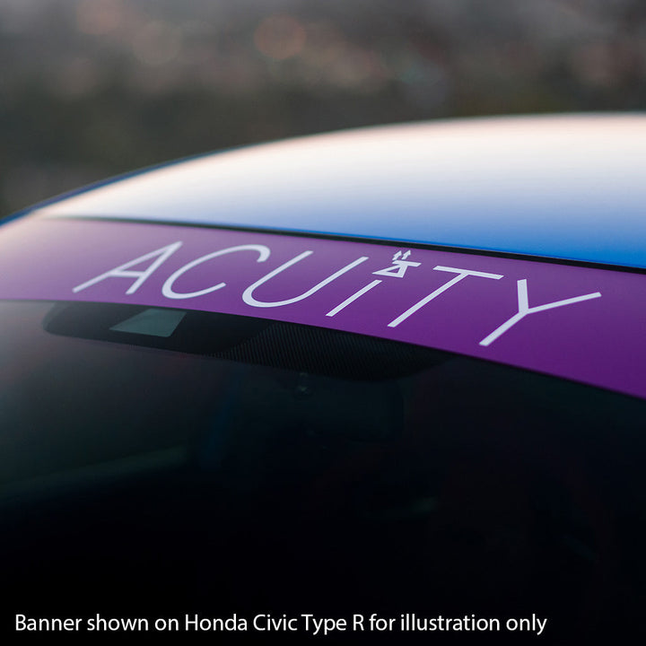 ACUiTY Matte Purple Windshield Banner