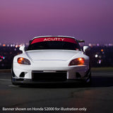 ACUITY Matte Red Windshield Banner