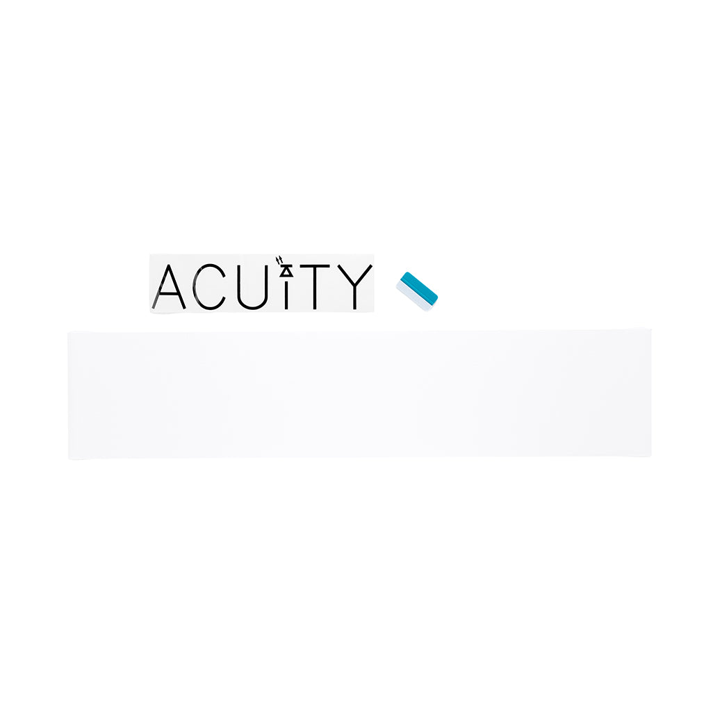 ACUiTY Matte White Windshield Banner