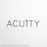 ACUITY Matte White Windshield Banner