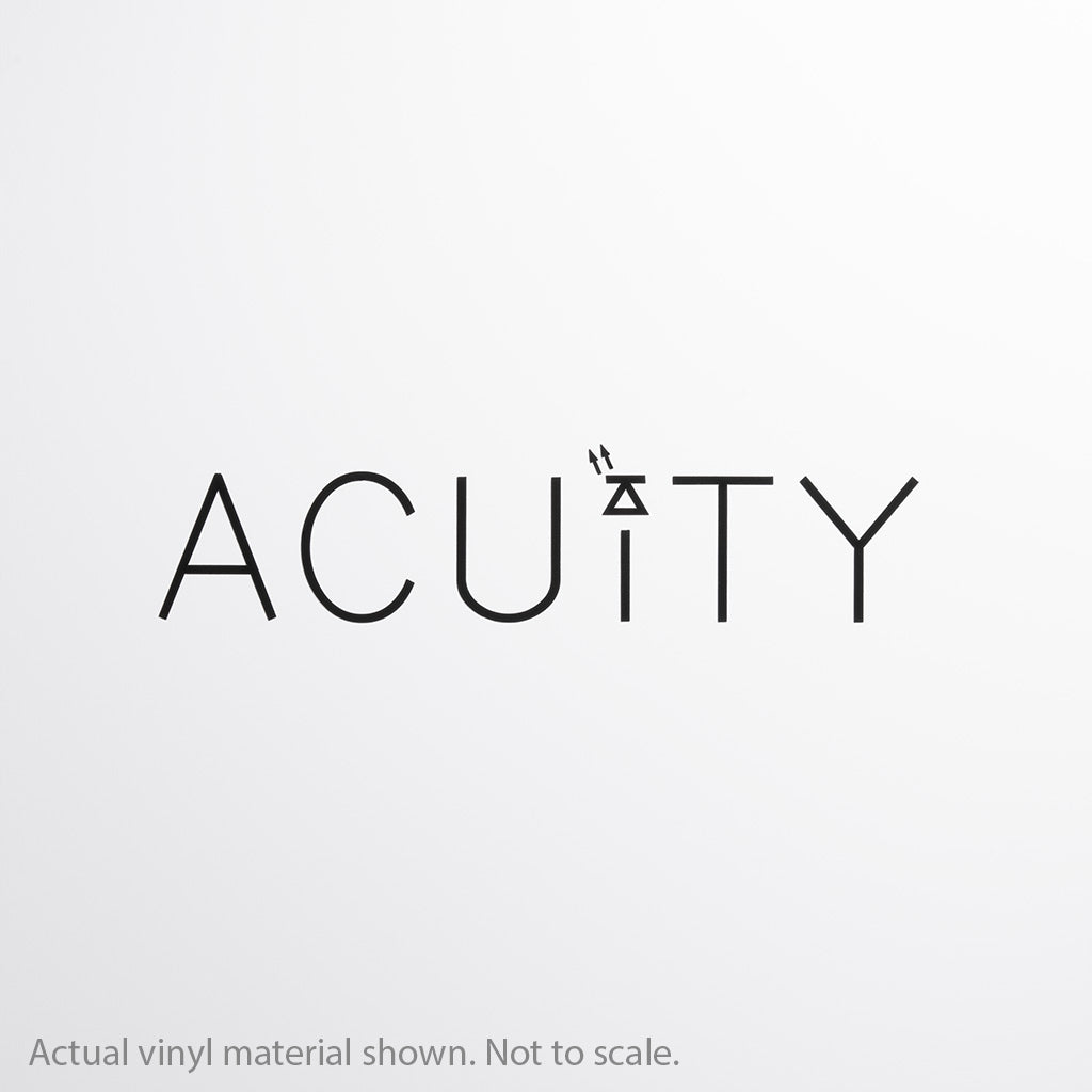 ACUiTY Matte White Windshield Banner