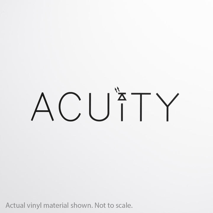 ACUiTY Matte White Windshield Banner