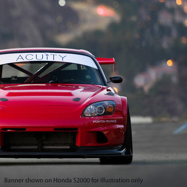 ACUiTY Matte White Windshield Banner