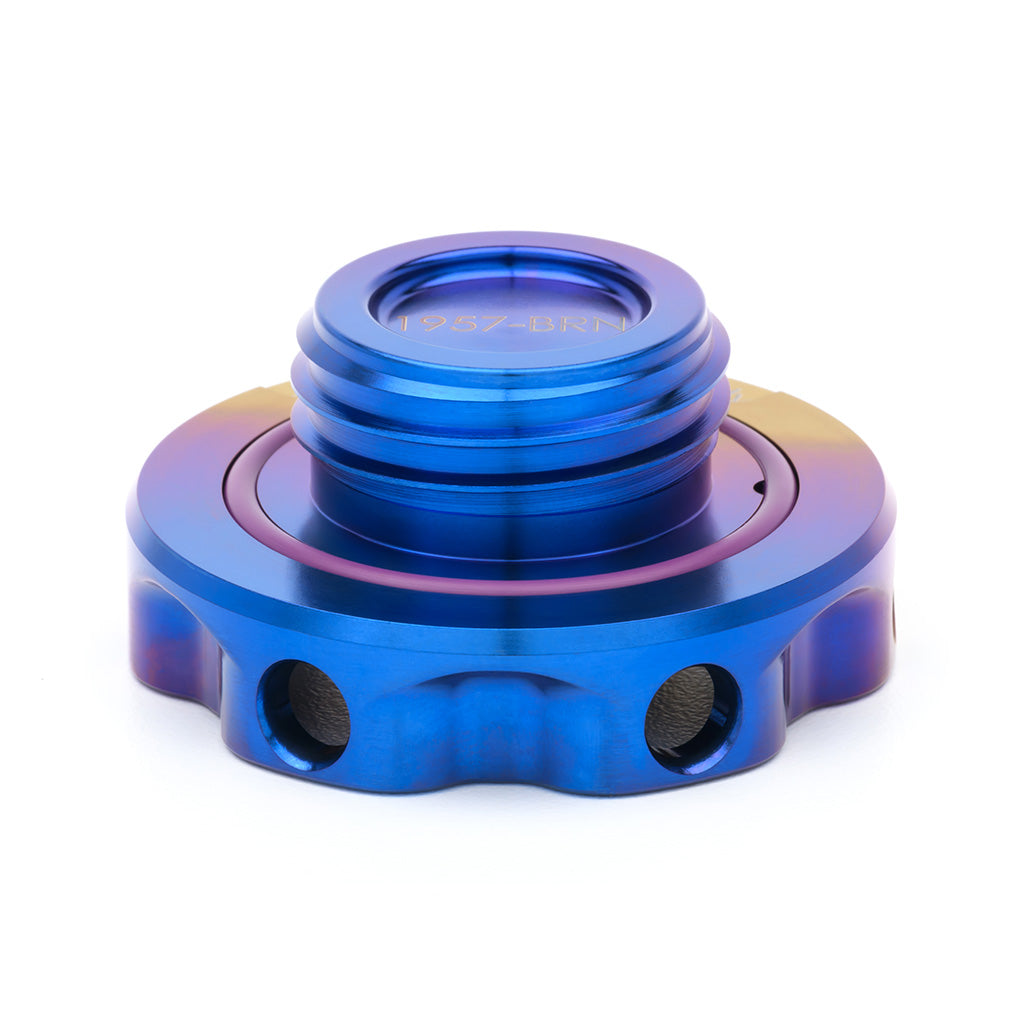 ACUiTY Podium-Ti Oil Cap in Burnt Titanium Finish for Hondas/Acuras