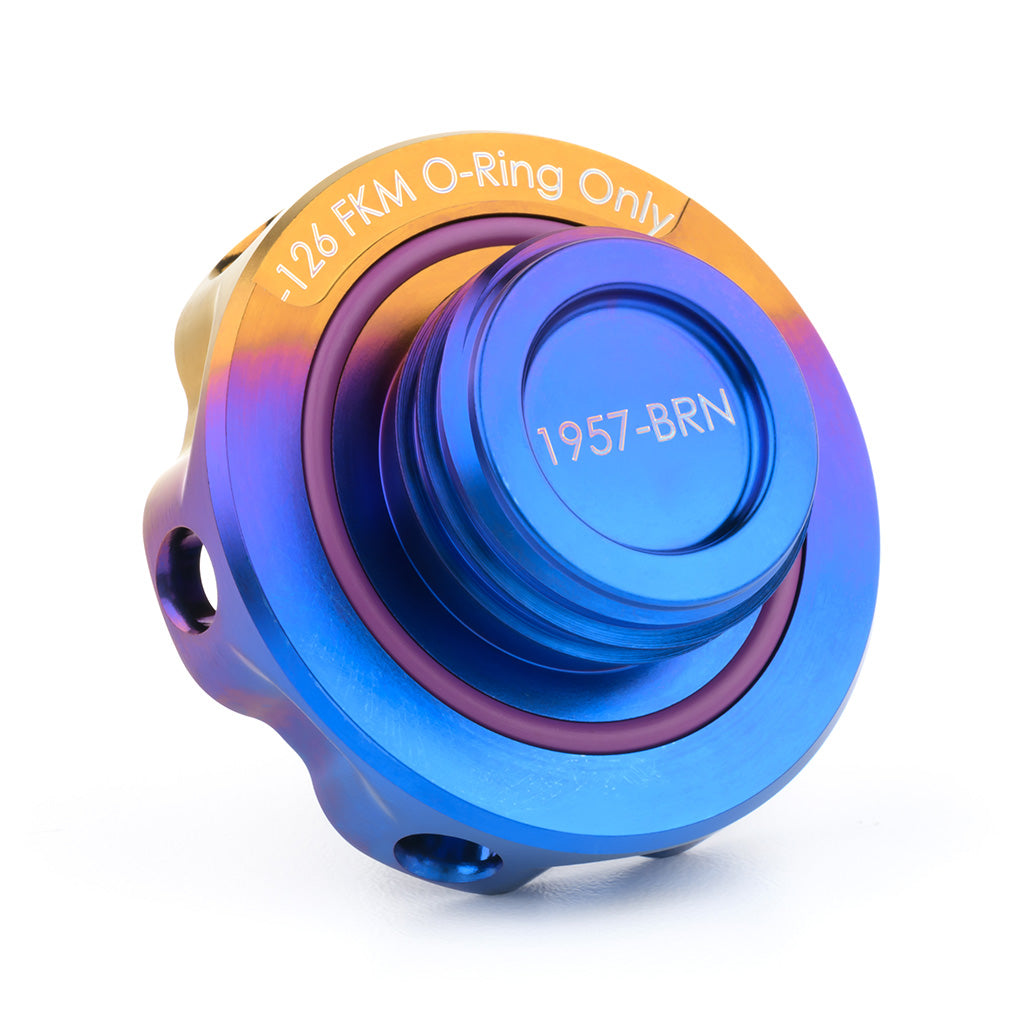 ACUiTY Podium-Ti Oil Cap in Burnt Titanium Finish for Hondas/Acuras