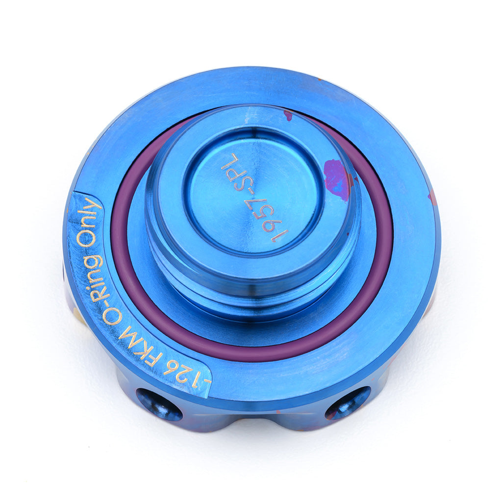 ACUITY Podium-Ti Oil Cap in Splatter Titanium Finish for Hondas/Acuras