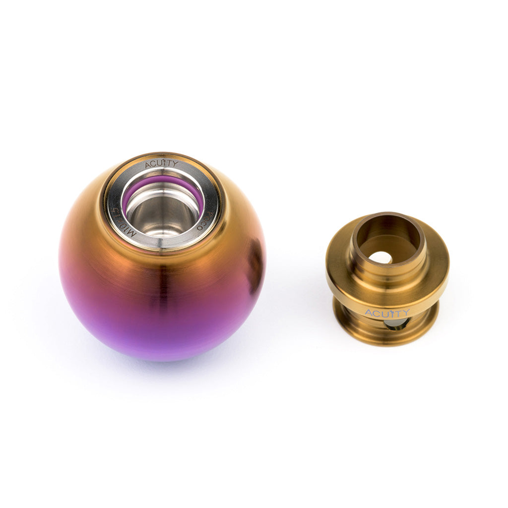 ACUiTY POCO-Ti Low Profile Shift Knob in Burnt Titanium Finish (M10x1.5)