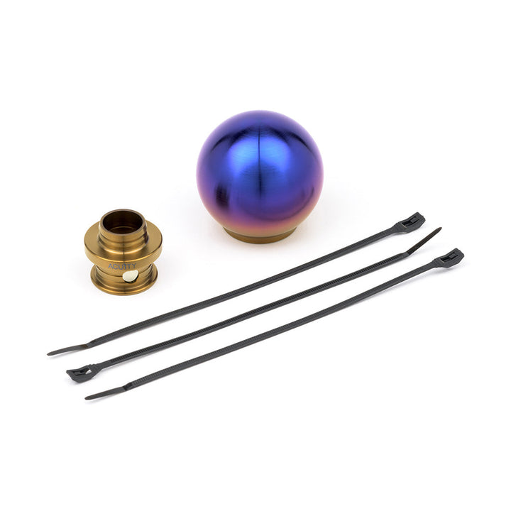 ACUiTY POCO-Ti Low Profile Shift Knob in Burnt Titanium Finish (M10x1.5)