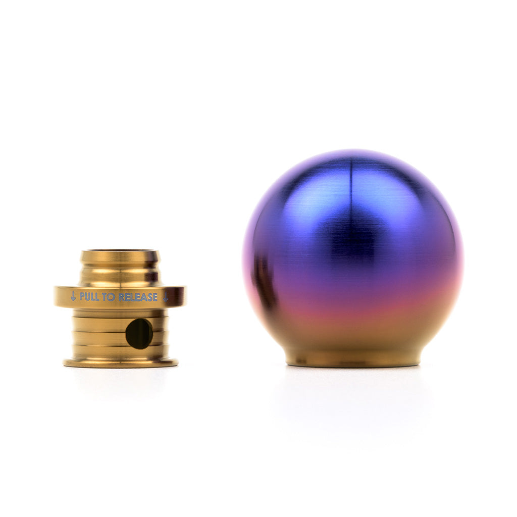 ACUiTY POCO-Ti Low Profile Shift Knob in Burnt Titanium Finish (M10x1.5)