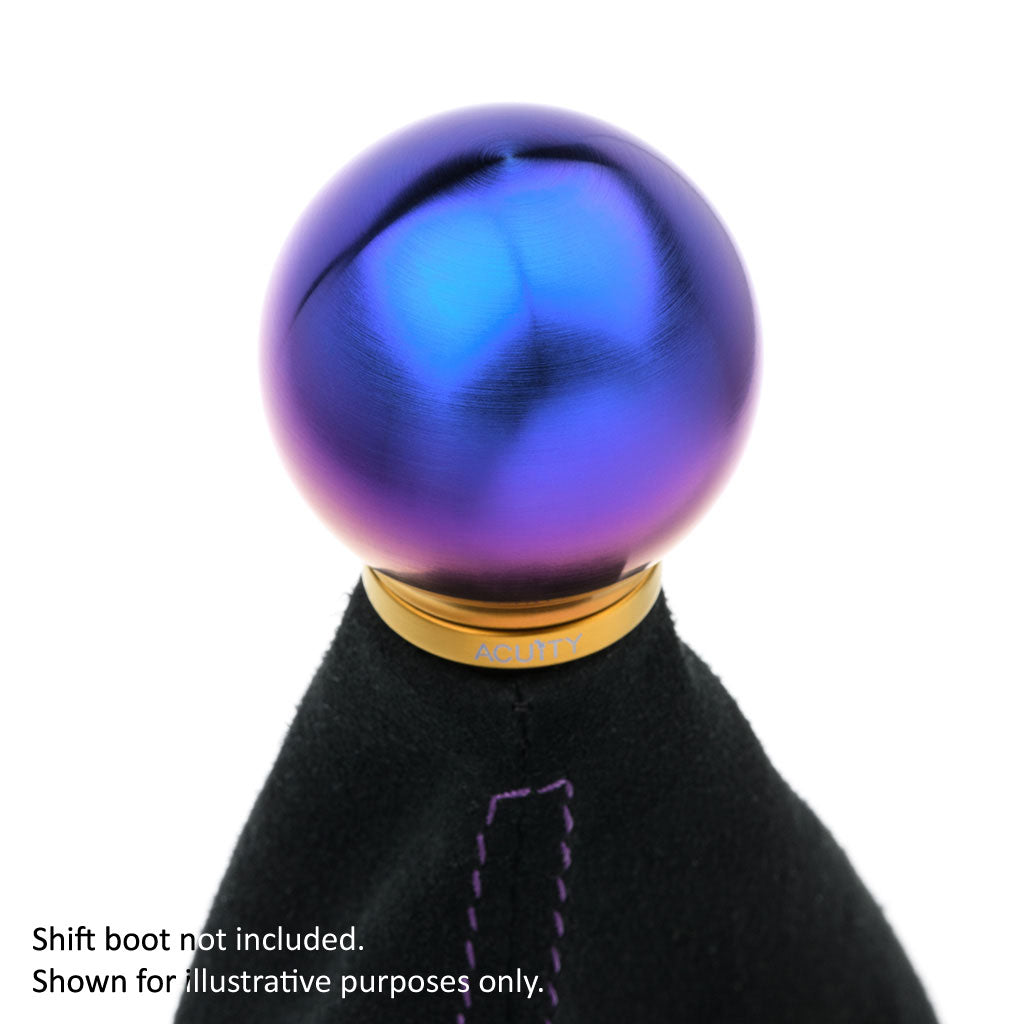 ACUiTY POCO-Ti Low Profile Shift Knob in Burnt Titanium Finish (M10x1.5)