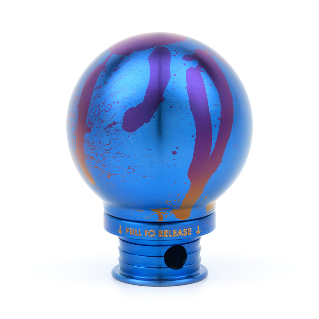 ACUiTY POCO-Ti Low Profile Shift Knob in Splatter Titanium Finish (M10x1.5)