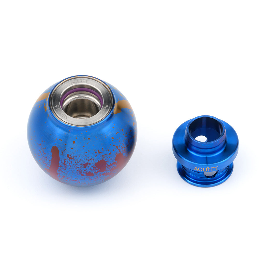ACUiTY POCO-Ti Low Profile Shift Knob in Splatter Titanium Finish (M10x1.5)