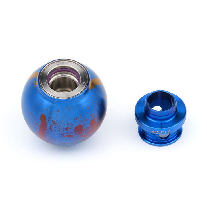 ACUiTY POCO-Ti Low Profile Shift Knob in Splatter Titanium Finish (M10x1.5)