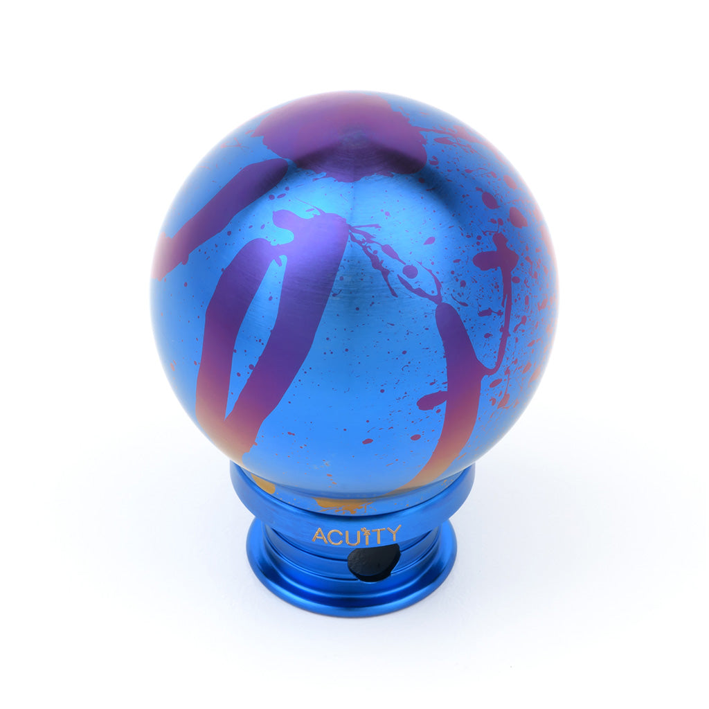 ACUiTY POCO-Ti Low Profile Shift Knob in Splatter Titanium Finish (M10x1.5)