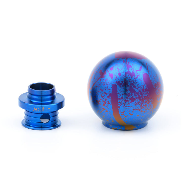 ACUiTY POCO-Ti Low Profile Shift Knob in Splatter Titanium Finish (M10x1.5)