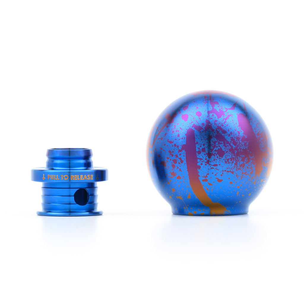 ACUiTY POCO-Ti Low Profile Shift Knob in Splatter Titanium Finish (M10x1.5)