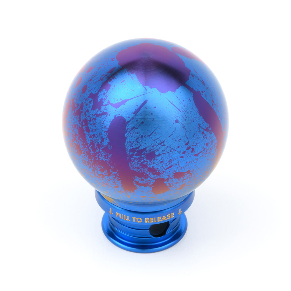 ACUiTY POCO-Ti Low Profile Shift Knob in Splatter Titanium Finish (M10x1.5)