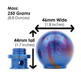 ACUITY POCO-Ti Low Profile Shift Knob in Splatter Titanium Finish (M10x1.5)