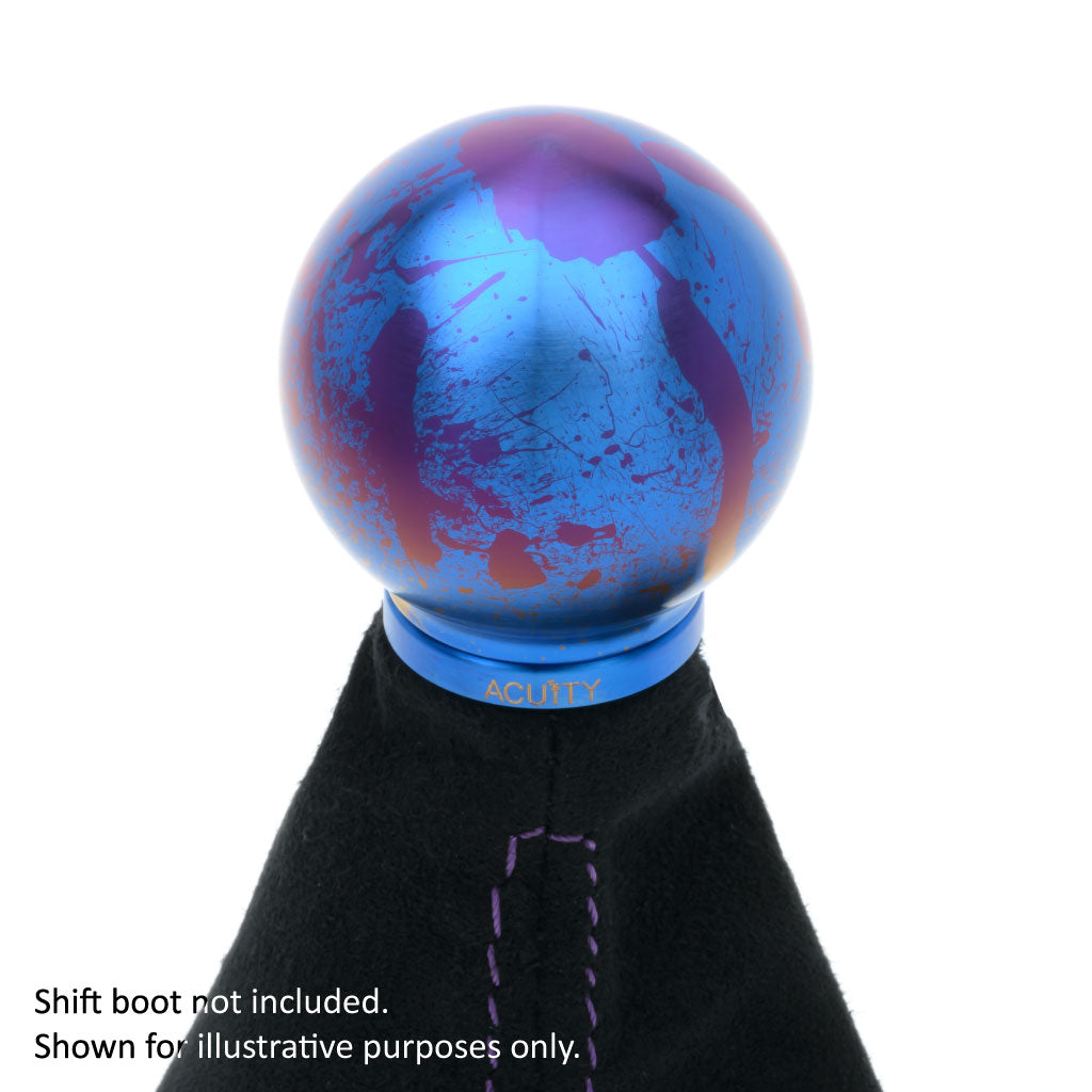 ACUiTY POCO-Ti Low Profile Shift Knob in Splatter Titanium Finish (M10x1.5)