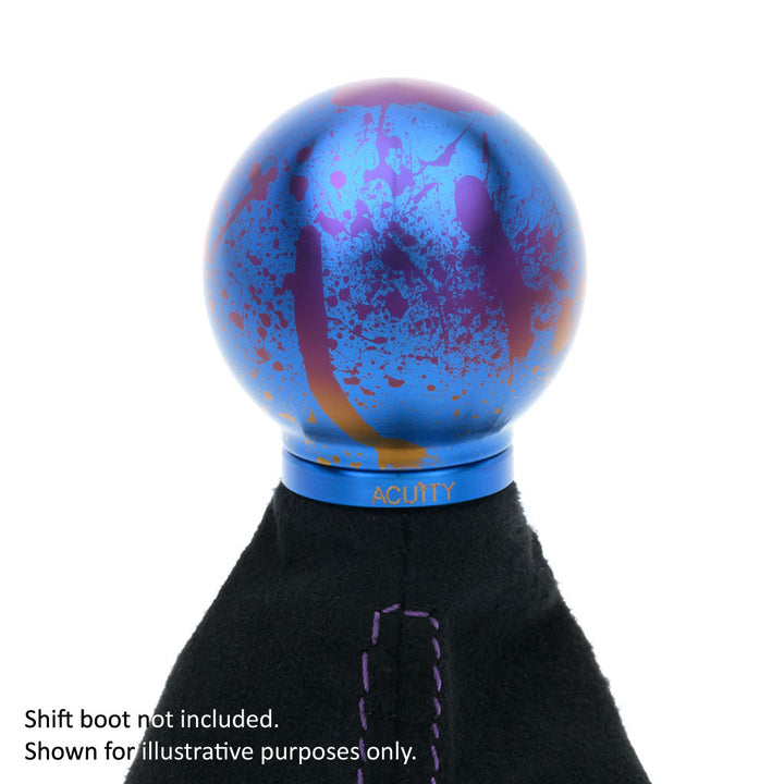 ACUiTY POCO-Ti Low Profile Shift Knob in Splatter Titanium Finish (M10x1.5)
