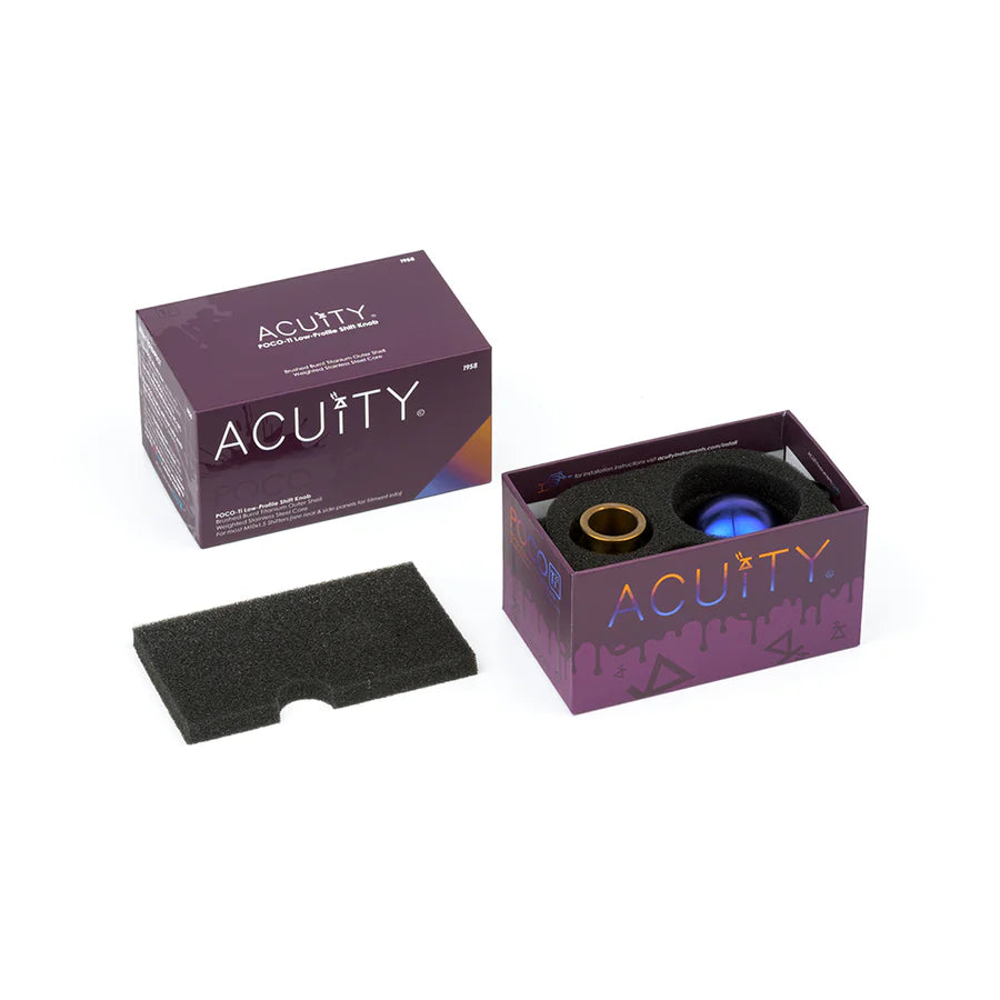 ACUITY POCO-Ti Burnt Titanium Low Profile Shift Knob (M10x1.5)