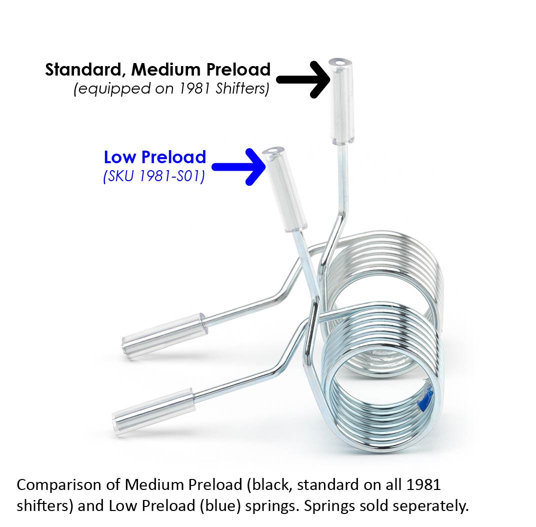 ACUITY Low Preload Centering Spring for 1981-LHD and 1981-RHD Shifters
