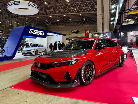 Varis ARISING-2 Front Bumper carbon fiber and FRP for 2023 Honda Civic Type-R FL5