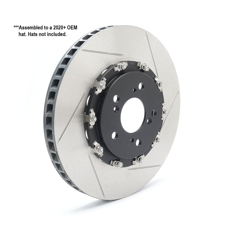 Paragon Replacement Rotors for 2020+ Honda Civic Type R FK8/FL5 OEM Hats - Front Pair