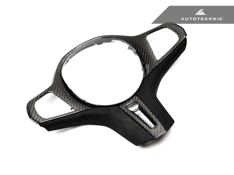 AutoTecknic Carbon Alcantara Steering Wheel Trim - BMW G01 X3 | G02 X4