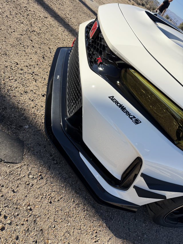 Varis ARISING-1 Carbon+ Fiber Front Lip Spoiler for 2023+ Honda Civic Type R FL5
