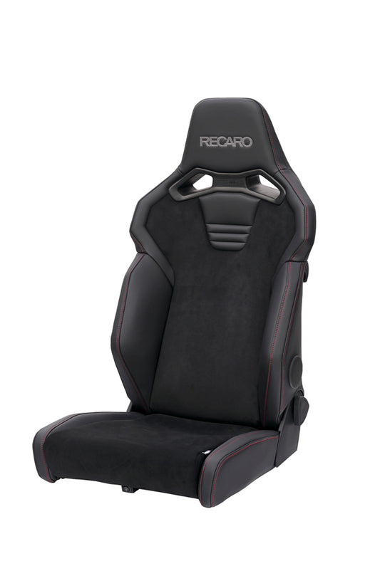Recaro SR-C ASM Limited A/R Reclinable Sport Seat - Black Leather / Alcantara / Red Stitch