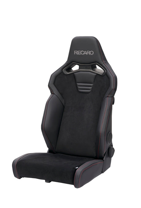 Recaro SR-C ASM Limited A/R sport seat in black leather and Alcantara with red stitching and seat heater