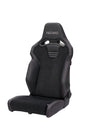Recaro SR-C ASM Limited A/R sport seat in black leather and Alcantara with red stitching and seat heater