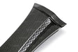 Seibon 08-14 Subaru STI carbon fiber glossy fender cap with consistent weave pattern and high stiffness.