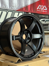 Volk Racing TE37 SAGA S-Plus (Black Shadow LTD) 18x10.0 +25 / 18x11.0 +34 5x112 / Matte Translucent Black (PH) *Set of 4* (LMTLS A90 Spec)