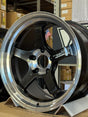 Advan GT Beyond-R 18x10 forged aluminum wheel in diamond cut and dark platinum black finish set of 4