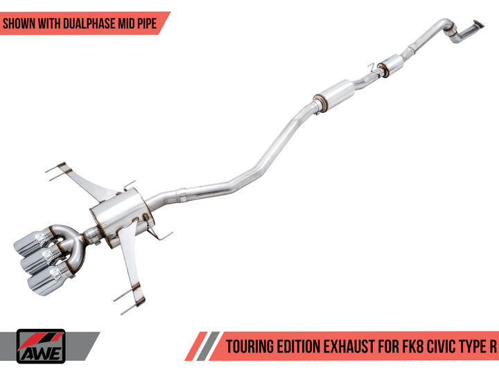 AWE Non-Resonated Touring Edition Exhaust for Toyota GR Supra A90