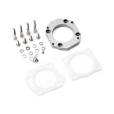 Hybrid Racing ZDX throttle body adapter kit for 2006-15 Civic Si with thermal gaskets, bolts, and vacuum fitting
