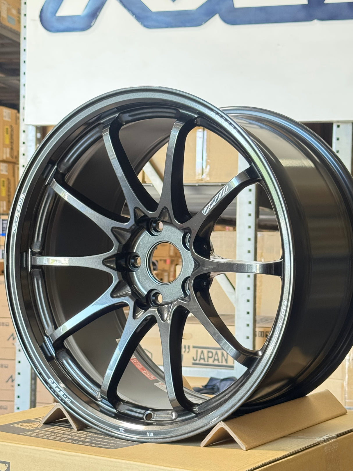 Volk Racing CE28N-Plus M-Spec 19x10.0 5x120 / Offset +38 (Face 3) / Diamond Dark Gunmetal (MM) (Set of 4) *LMTLS Spec*