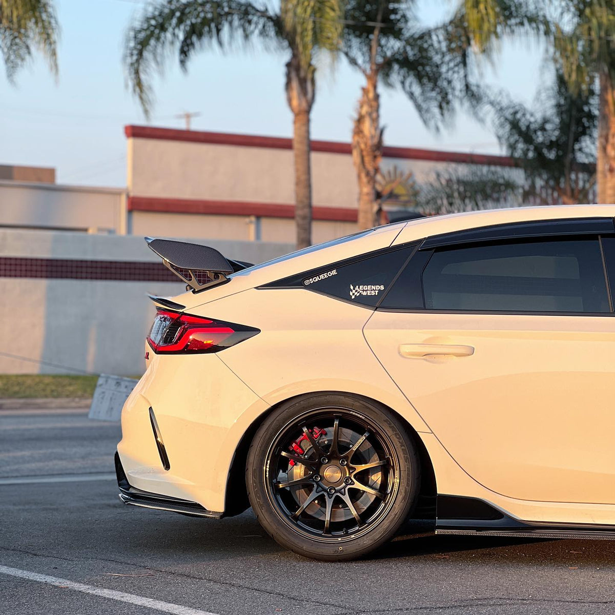 Fl5 Type R Rear EVS Tuning Carbon Rear Side Fin - Honda Civic Type R FL5 2023EVS Tunin ...