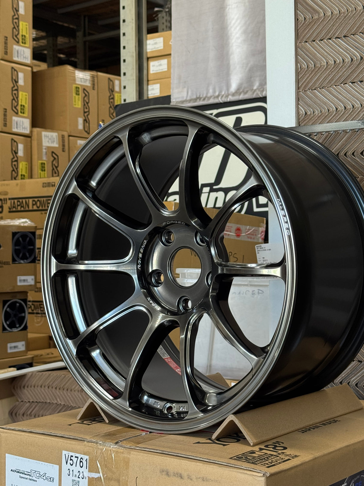 Volk Racing ZE40 M-SPEC 18x10.0 5x120 / Offset: +40 (Face 3) / Shining Black Metal (HM) (Set of 4) *LMTLS Spec*