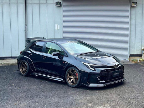 Varis Arising-I Front Spoiler Carbon+ on 2023 Toyota GR Corolla