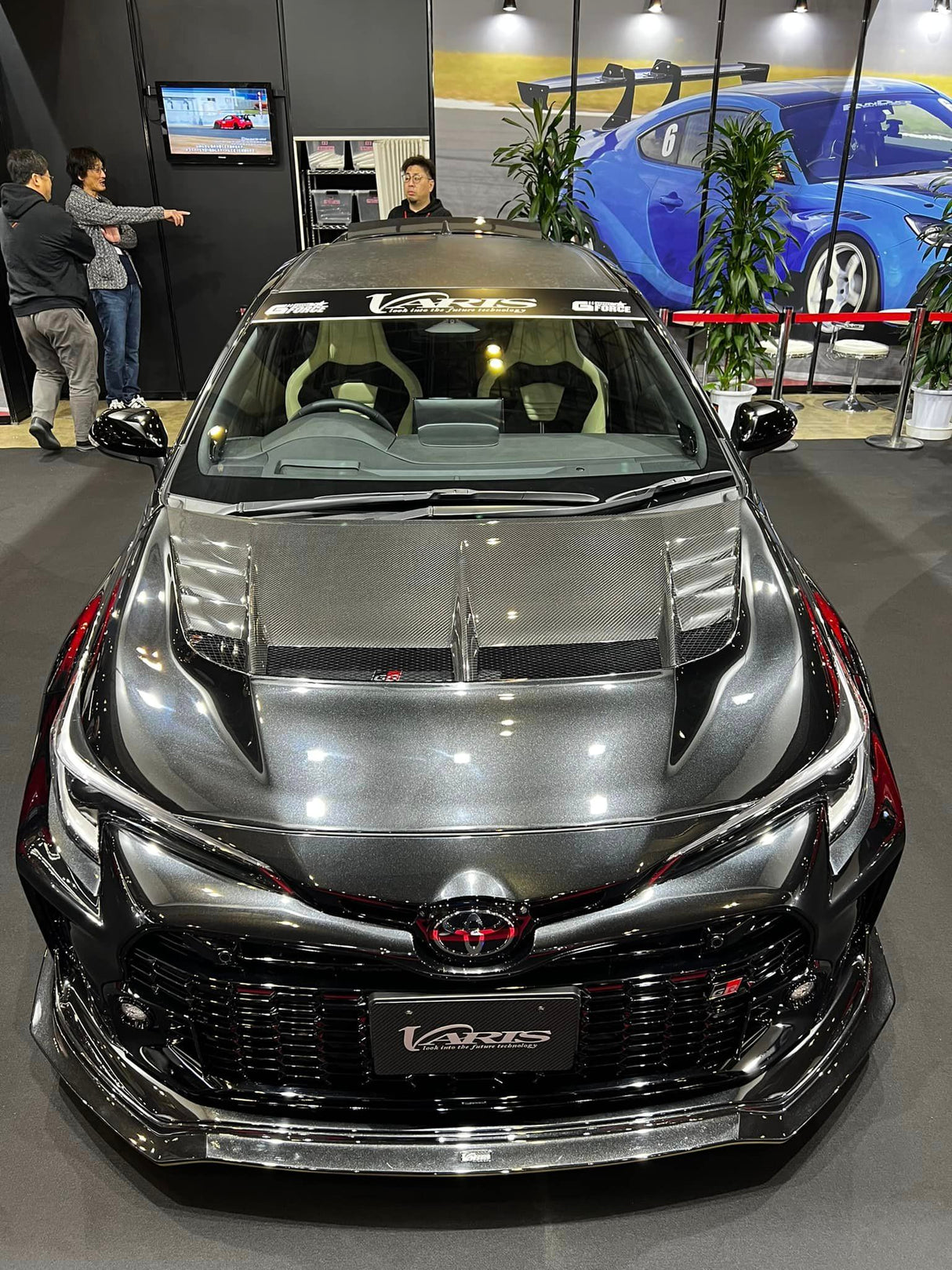 Varis Arising-1 Cooling Bonnet Carbon+ on Toyota GR Corolla 2023+