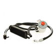 Hybrid Racing K-Swap power steering conversion kit for K series motors in Civics and Integras with pump, lines, cooler, and reservoir components