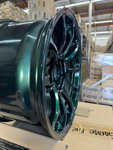 Volk Racing ZE40 M-SPEC 18x10.0 5x120 / Offset: +40 (Face 3) / Racing Green (IG) (Set of 4) *LMTLS Spec*